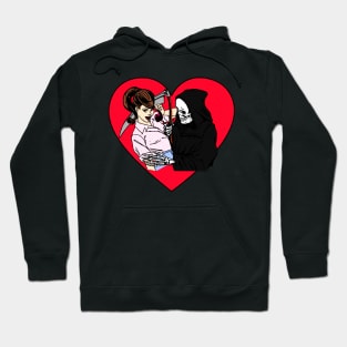 I Fell In Love With Death Itself - Retro Goth Hoodie